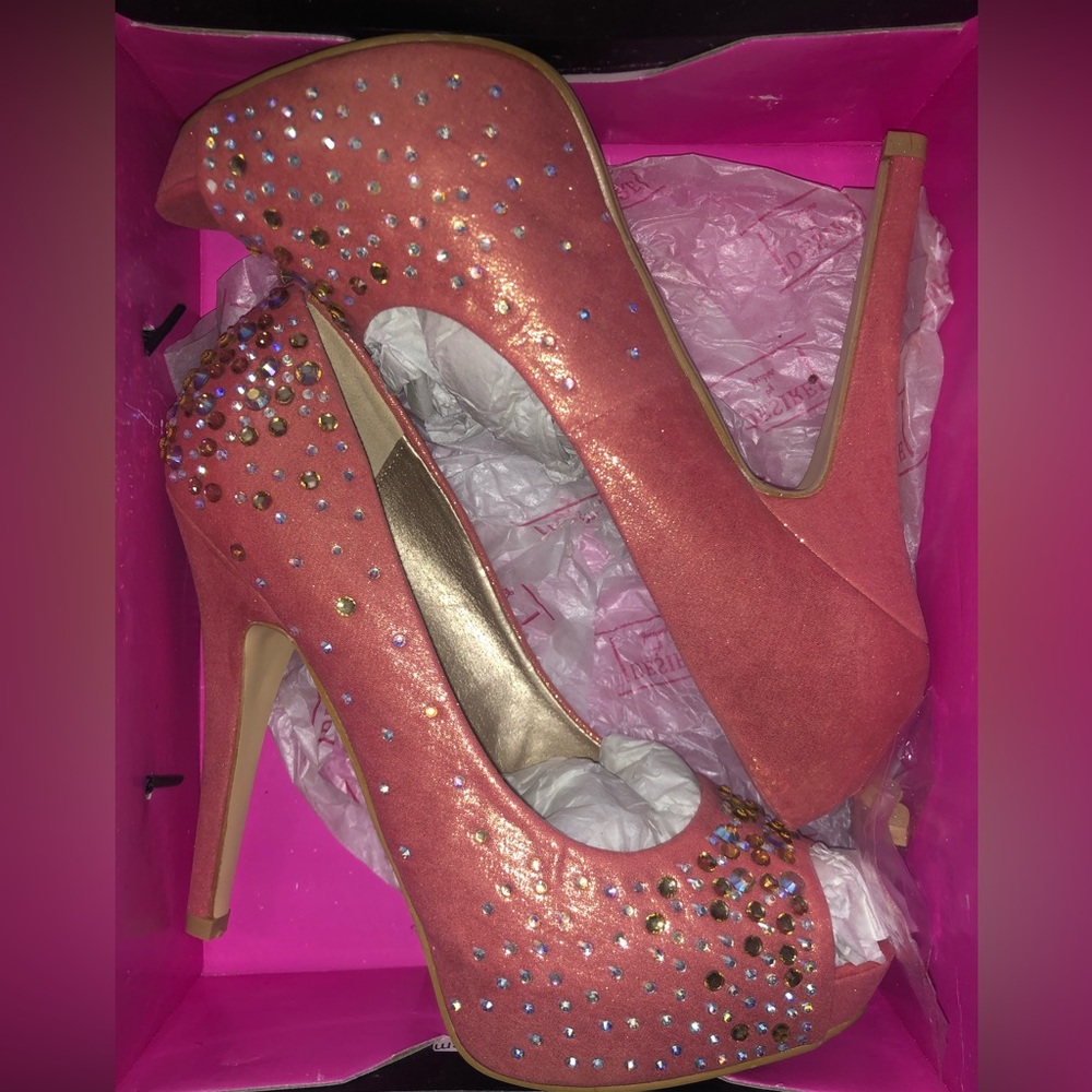 Pink Embellished heels